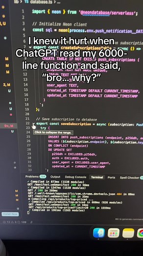 Understanding ChatGPT Feedback on Long Functions