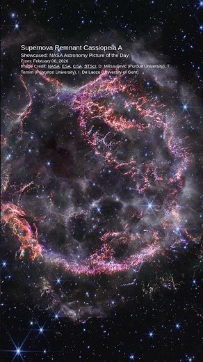 A massive star exploded, leaving a glowing cloud of cosmic fire #NASA #Supernova