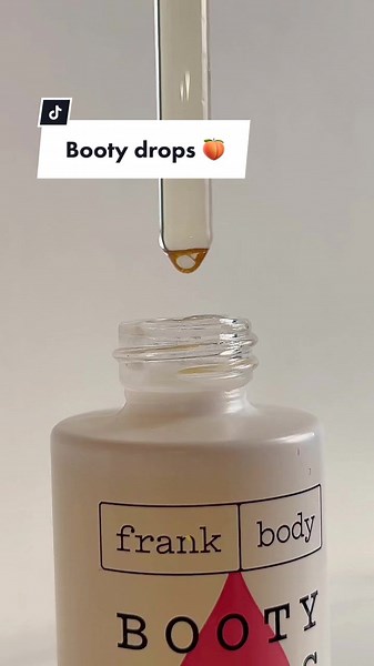 Testing out the @frank body booty drops 🍑 Smells divine & leaves skin feeling so soft & hydrated! #frankbody #bodycare #skintok #fyp #skincare101