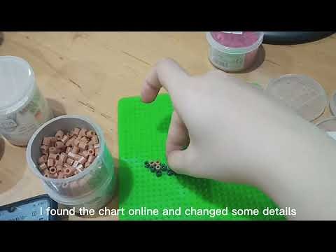 DIY put perler beads in the oven