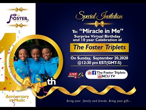 Foster Triplets Birthday
