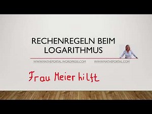 Logarithmus Rechenregeln