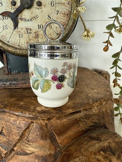 Vintage Royal Worcester Egg Coddler Lavinia Blackberry Pattern Porcelain Great Home Decor - Etsy