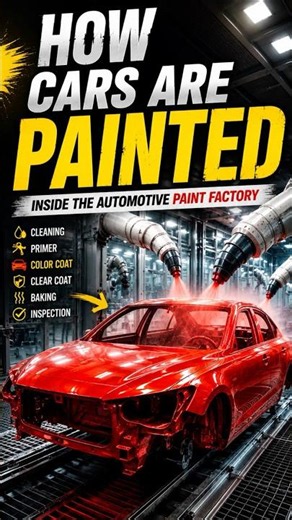 🎨 How Cars Are Painted | Inside the Automotive Paint Factory | Factory Documentary