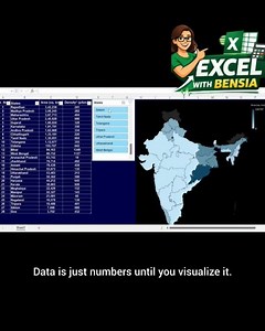 Interactive Map Chart in Excel #exceltips #excel #popular #automation #dataanalytics #dashboard