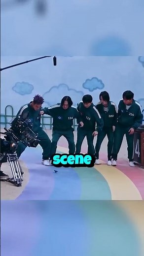 Squid Game behind the scenes moments you weren't supposed to see #squidgame #behindthescenes