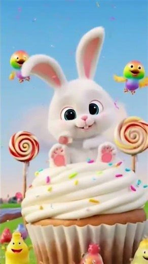 Bunny’s Sweet Candy Dance! #funny #meme #cartoon #ytshorts