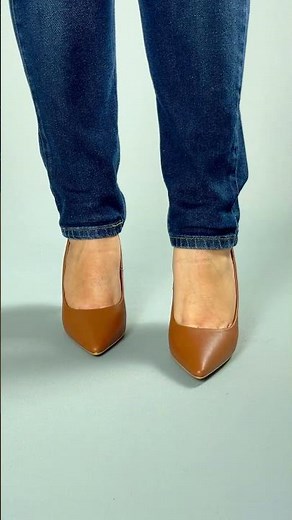 Sapato Scarpin Vizzano Bico Fino Salto Alto Pelica 1184.1101.7286 Marrom Chocolate