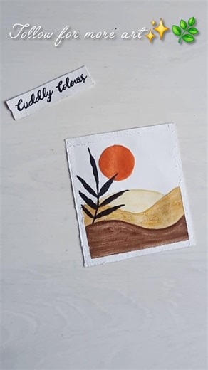 easy boho art✨️🌿#shorts #painting #art #bohoart