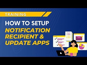 How to Setup Notification Recipient & Update Apps in Business Central