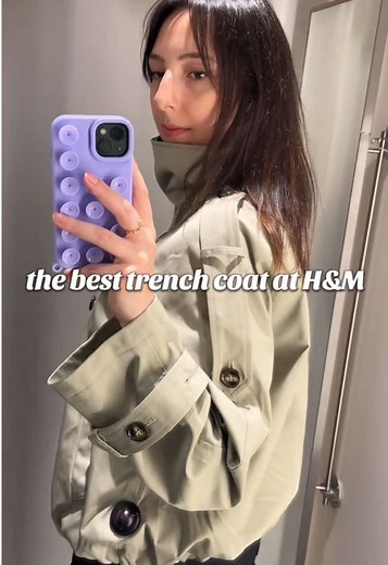 I found the best trench coat at H&M😍 #trenchcoat #jacket #hm #ootd #outfit @H&M .reklam