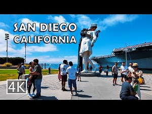 [4K] San Diego - Embarcadero - California - Walking Tour