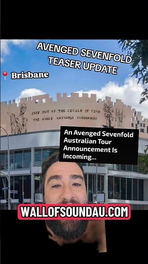 Avenged Sevenfold East Coast Australian Tour Officially Confirmed!