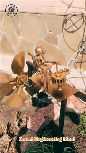 Amazing DIY Drum Player from Scrap Parts!