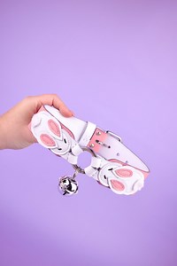 Handmade Leather Bunny Collar, Bell Charm, Cosplay Accessory - Etsy