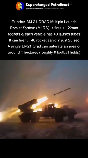 Russian BM-21 Grad MLRS