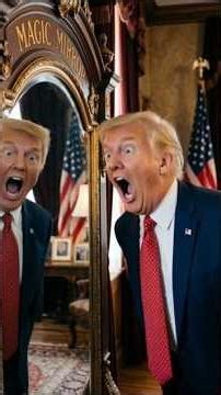 Magic mirror vs Donald tramp | ai parody 😃😄 #iran #funny #shorts #tramp #viral