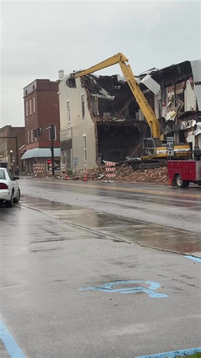 And an old hated eyesore in Downtown Ravenswood WV is finally being torn down. | Downtown Ravenswood Partners