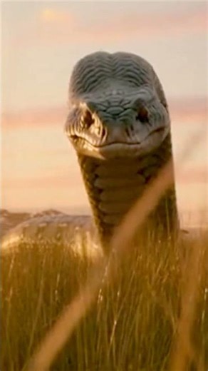 Why is the giant snake chasing the woman?🐍😳😱#wildlife