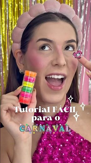 Easy makeup tutorial for Carnival 🪩✨💖 Did you like it? #makeup #carnivalmakeup