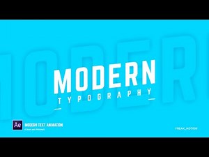 Quick and Modern text Animation in After Effects - After Effects Tutorials - Easy Method