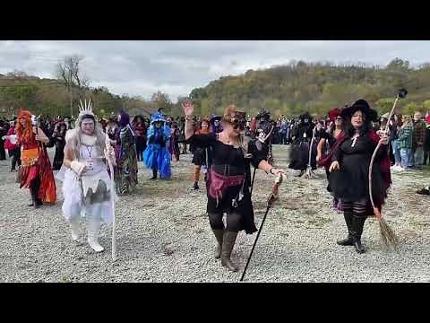 Dancing Witches of Westmoreland County perform Witches’ Dance at Ligonier Witches Bike Brigade 2021