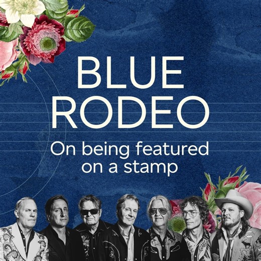 What does it mean to Blue Rodeo to be featured on a stamp? Watch to find out. Blue Rodeo Blue Rodeo stamps are on sale now! https://ow.ly/TICj50VCz32 #BlueRodeo #BR40 #CanadianMusic #CanadianStamps Stamp designer: Jim Ryce Stamp photographer: Luis Mora Stamp illustration: Katy Lemay “When You Were Wild” Performed by Blue Rodeo Courtesy of Warner Music Canada and Thunder Hawk Music By arrangement with Warner Music Group Film & TV Licensing | Canada Post