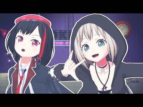 【MMDバンドリ】『ロキ Full Ver.(Vo.佐倉綾音&三澤紗千香)/ROKI』by 美竹蘭&青葉モカ【Afterglow/4K】