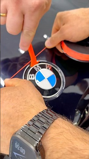 BMW Hood Emblem Removal & Reinstall DIY 🚗🛠️✨