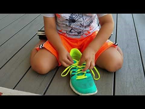 Easiest shoe tying video for kids!