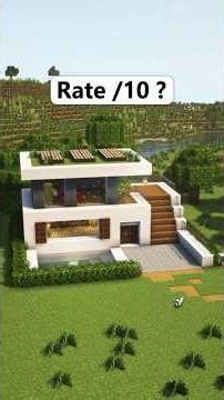 Minecraft Modern house build #minecraft #steve
