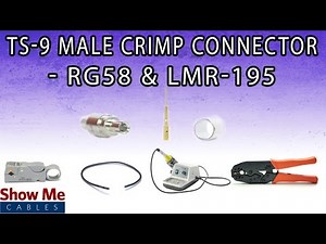 TS-9 Male Crimp Connector For RG58 & LMR-195 - Perfect For DIY Installs!