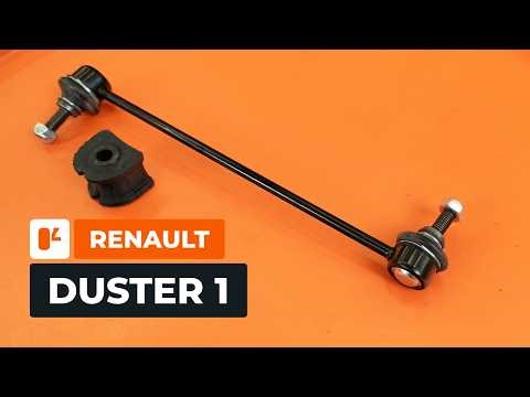 Cómo cambiar las bieletas de barra estabilizadora de la parte delantera en RENAULT DUSTER 1