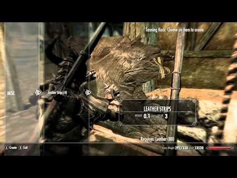 How to get Leather Strips - Skyrim