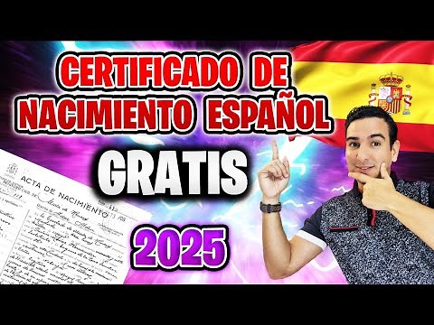 Cómo Obtener Certificado de Nacimiento Español GRATIS y ONLINE de Cualquier Registro Civil en 2025