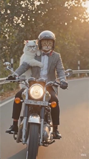 My cat flirts with her boyfriend🫣