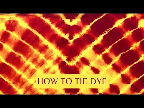 How to Tie and Dye clothes | DIY Tie Die at home | Tie-Dye chevron/zigzag pattern |ridhimaacreations