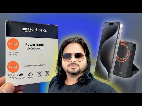 Amazon basics 10000mah power bank 15w wireless charging 🔥