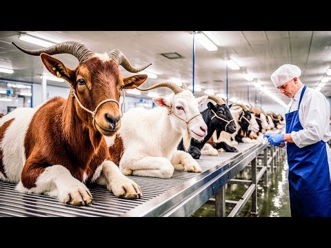 How Millions of Goats Are Raised and Processed – Inside the Goat Farming and Milking Factories