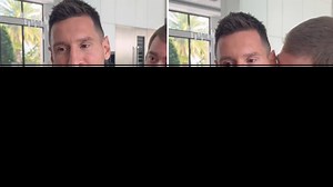 Lionel Messi's hilarious reaction to being kissed on the neck by comedian