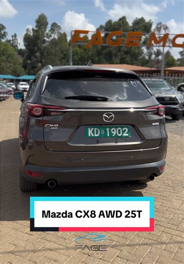 2019 Mazda CX-8 Exclusive | AWD 2.5L Turbo Petrol | SKYACTIV | Grey ✅Engine: 2.5L Turbocharged Petrol (2500cc) ✅Technology: Mazda SKYACTIV-G Turbo ✅Transmission: Automatic ✅Drivetrain: AWD (All-Wheel Drive) ✅Power: Strong turbo performance (quick overtakes) ✅Fuel Type: Petrol ✅Seating: 7 Seater ✅Interior: Premium leather / leather-trimmed seats ✅Infotainment: Mazda Connect touchscreen system ✅Audio: Premium sound system ✅Safety: i-ACTIVSENSE (BSM, Lane Assist, Emergency Braking) ✅Climate: Dual-z