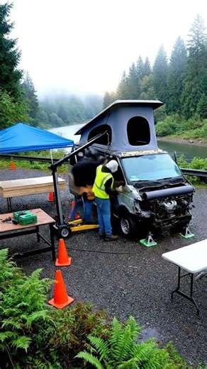 Nomad Crystal Lab: Wrecked Van Reborn in the Forest | 8K Cinematic Time-Lapse Restoration