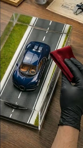 Bugatti Chiron crystal resin display build!! ✨🏎