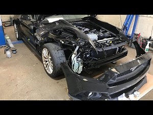 Rebuilding the front end on My SALVAGE/WRECKED Ford Mustang GT 5.0!
