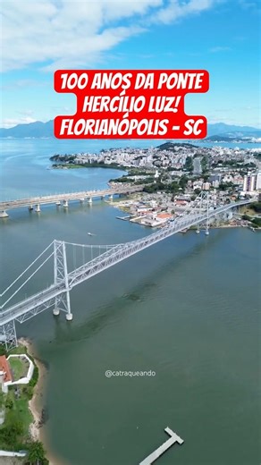 Ponte Hercílio Luz completa 100 anos no dia 13 de maio de 1926. #floripa #turismo #drone #travel