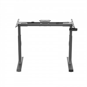 [Hot Item] Ergonomic Electric Height Adjustable Computer Table Dual Motor Office Standing Desk Frame with Button Panel Memory Controller