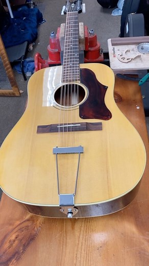 It’s DONE !!! Before and after, the new top on the Gibson B-45-12 N. 12 string guitar. #guitarrepair #gibsonrepair #gibson12string #itsdone | Whittlesticks, Inc. - J. Luke Heaton