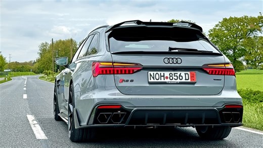 Audi RS6 C8 Mansory 730HP top speed & exhaust POV