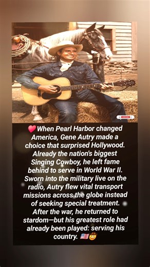 Gene Autry Left Hollywood at His Peak to Serve America 🇺🇸🤠 #shorts #viral #story