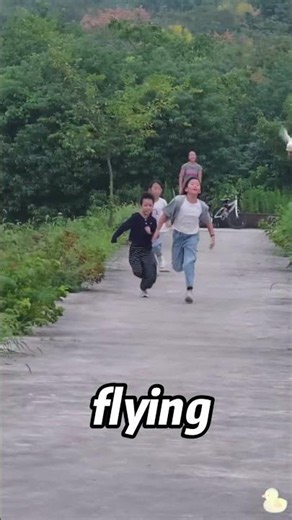 😜Call Ducks Cheat In Race By Flying In Air，#animals #shorts